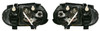 LHD Headlights For VW Golf Mk4 Iv 98-04 Black Projector R32 Gti Style Lamp Part