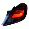 Back Rear Tail Lights Pair Set Clear Smoke Black Vauxhall Corsa D 3 Dr 06-14