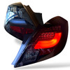 Back Rear Tail Lights Pair Set Clear Smoke Black Vauxhall Corsa D 3 Dr 06-14