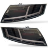 Back Rear Tail Lights Pair Set LED Black Audi TT Coupe Cabrio 06-14