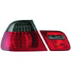 Back Rear Tail Lights Pair Set LED Clear Red Black BMW E46 Saloon 98-01