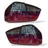 Back Rear Tail Lights Pair Set LED Clear Red Black BMW E90 05-08