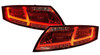 Back Rear Tail Lights Pair Set LED Clear Red LED Clear Audi TT Coupe 06-14