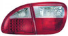 Back Rear Tail Lights Pair Set LED Clear Red White Seat Toledo Leon 99-04