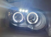 For Subaru Impreza 03-05 Projector Headlights Lamp Angel Eyes Black Pair