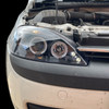 For Vauxhall Corsa C Black Angel Eye Projector Headlights Lamp Halo LED