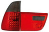 Back Rear Tail Lights Red-Black Crystal LED Pair For BMW E53 X5 00-03