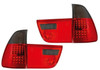 Back Rear Tail Lights Red-Black Crystal LED Pair For BMW E53 X5 00-03