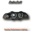 Black Angel Eye Projector Headlights For BMW 5-Series E39 95-00Pre-Facelift Only