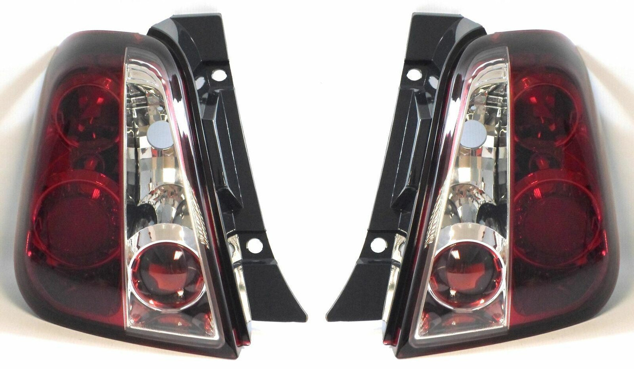 Performance Rear Right Left Light Lamp Pair Red Clear For Fiat 500 08-On