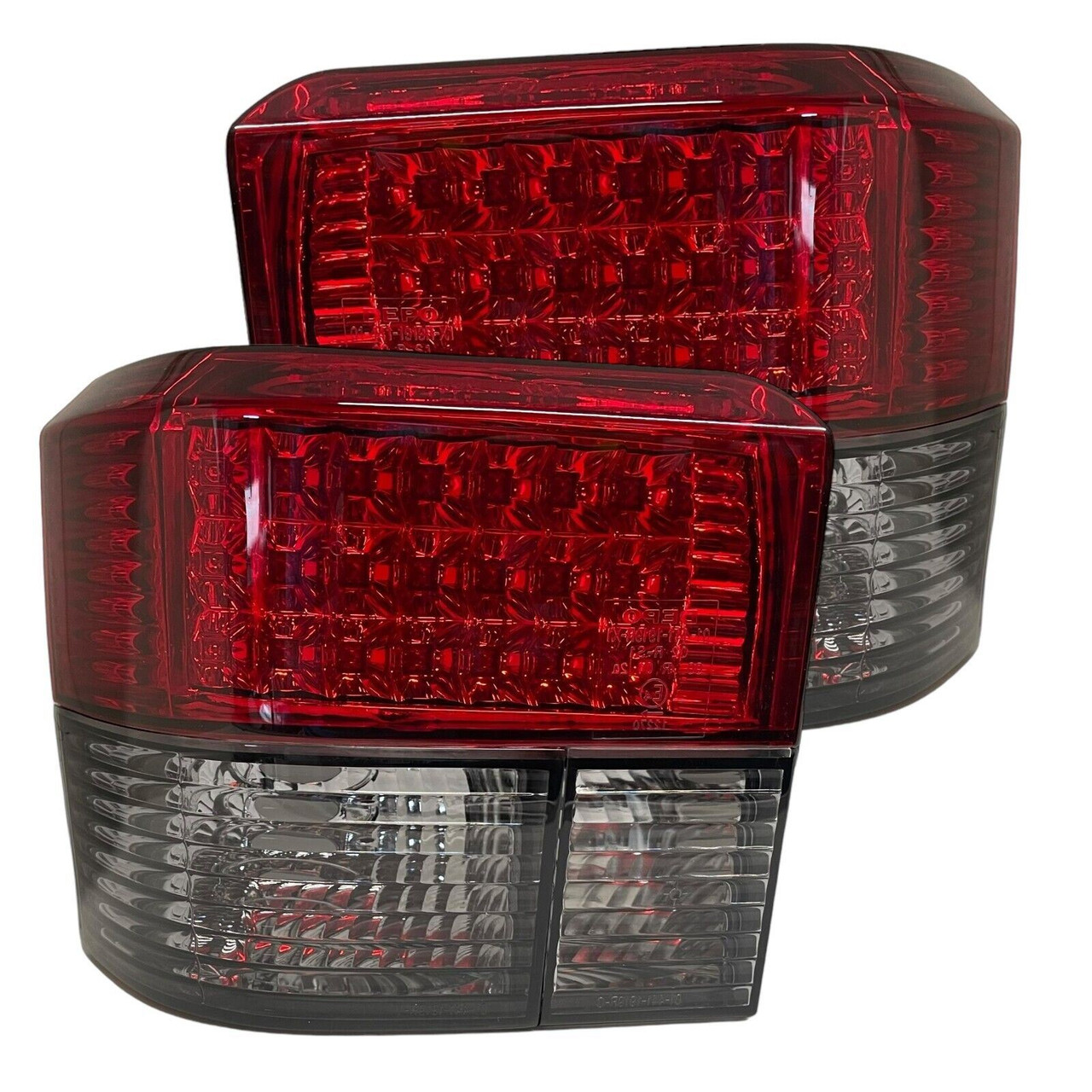 For VW Transporter T4 90-03 LED Back Rear Tail Lights Lamps Half Smoked Red