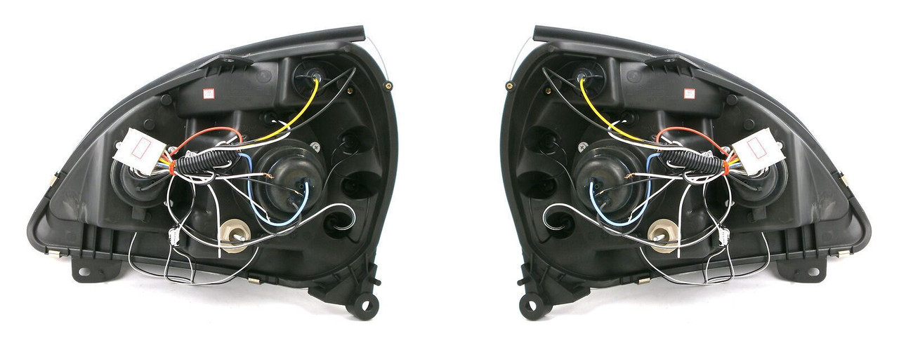 For Renault Clio Mk3 01-05 Black Angel Eye Projector Headlights Lamp Part