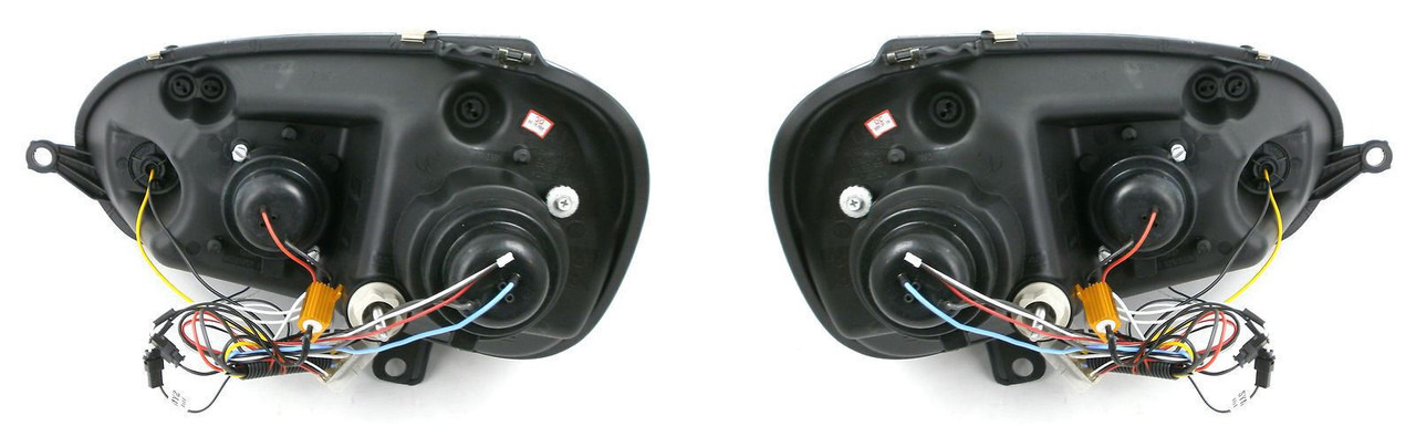 For VW Golf Mk5 04-09 Black DRL Projector Headlights Lighting Lamp Replacement