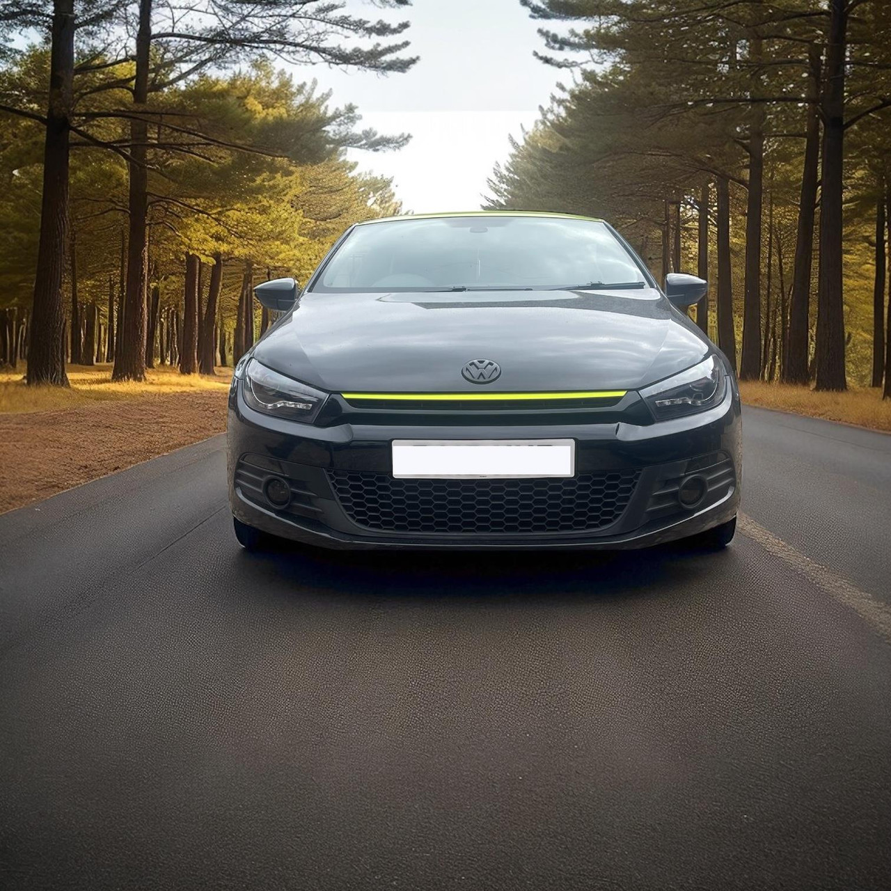 For VW Scirocco 08-15 Black DRL LED Projector Headlights Lighting Lamp