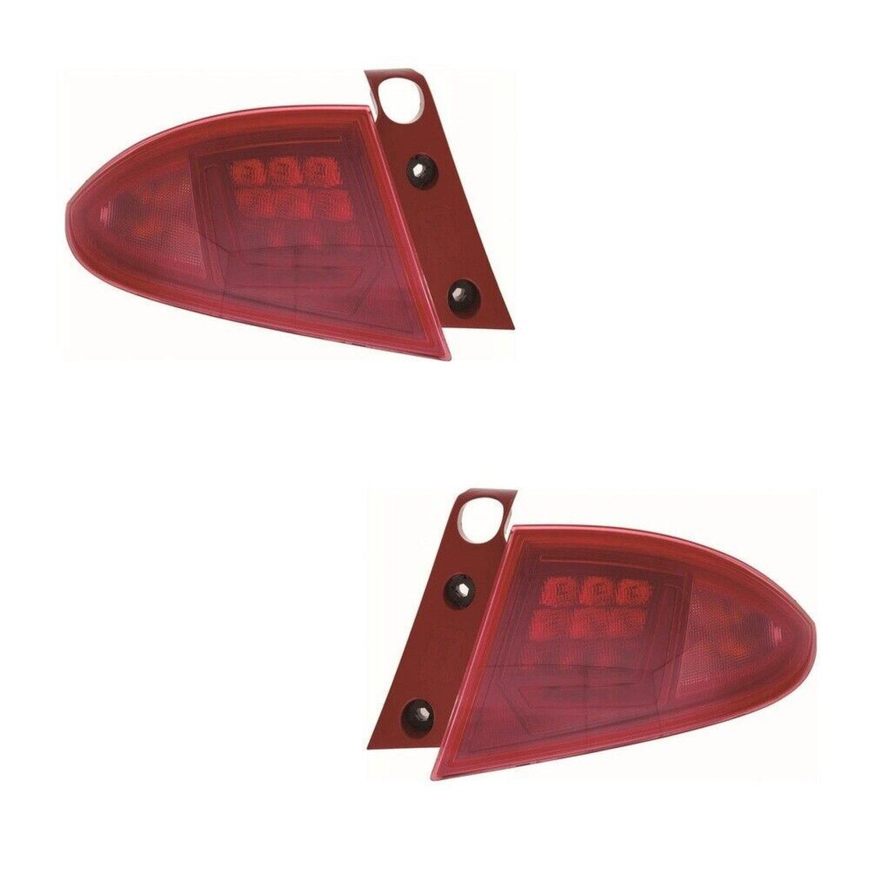 For Seat Leon Mk2 Hatchback 2009-6/2013 Led Outer Wing Rear Lights Pair OS NS