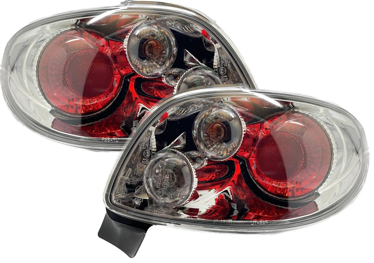 Peugeot 206 3/5Dr 98-6/03 Chrome For Lexus Back Rear Tail Lights Lamp Set