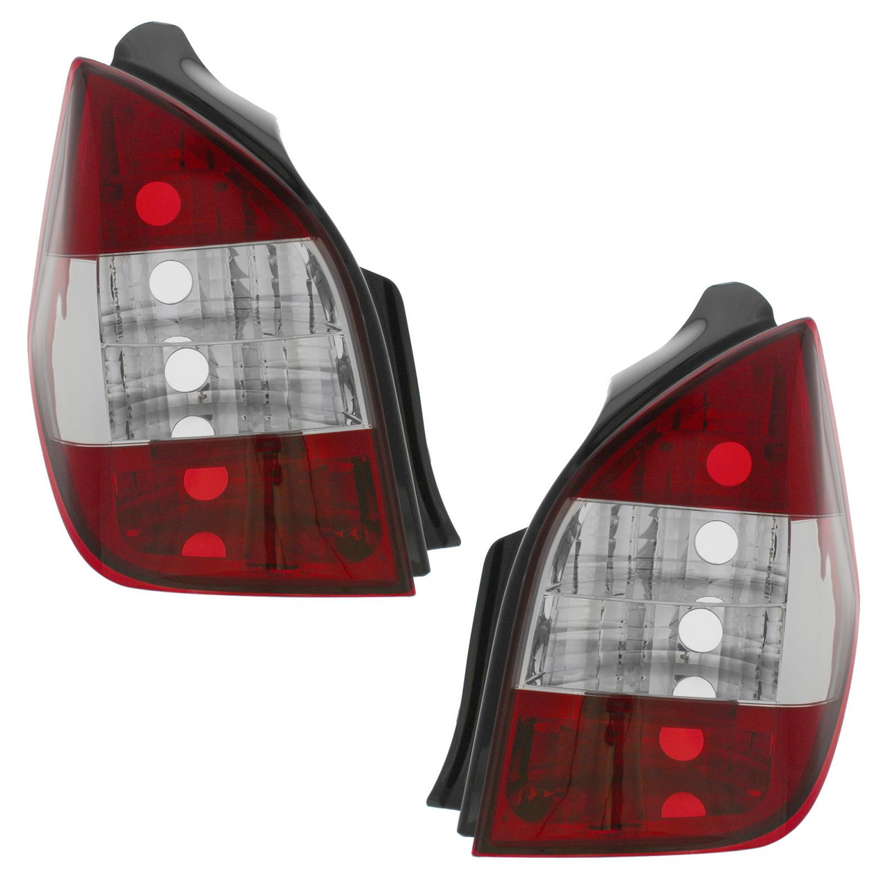 For Citroen C2 03-10 Back Rear Tail Lights Lamps Indicator Spare Part Red Clear