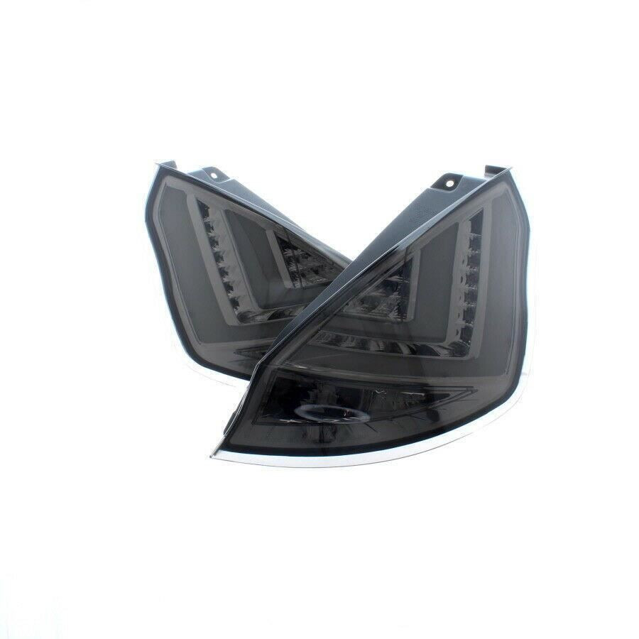 For Ford Fiesta MK7 12-18 Smoked black LED lightbar back rear tail lights
