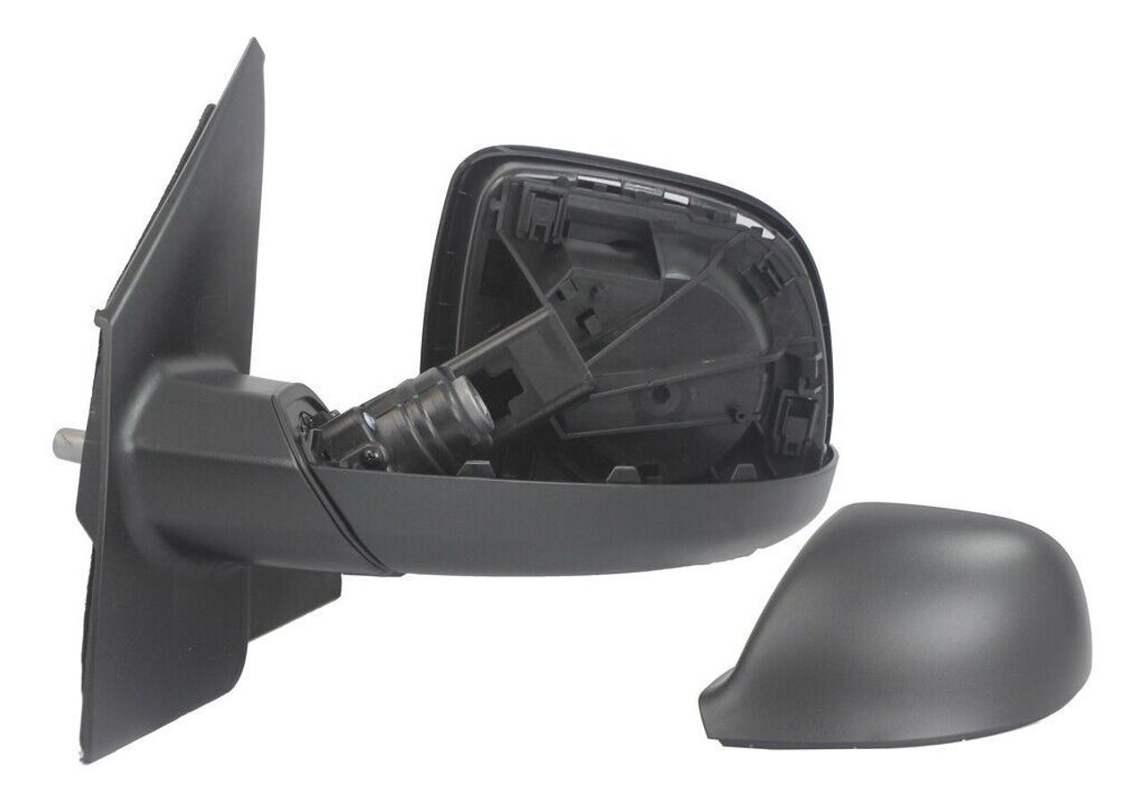 For VW Transporter T5 Van 1/2010-2015 Manual Wing Mirror Black Left Side NS