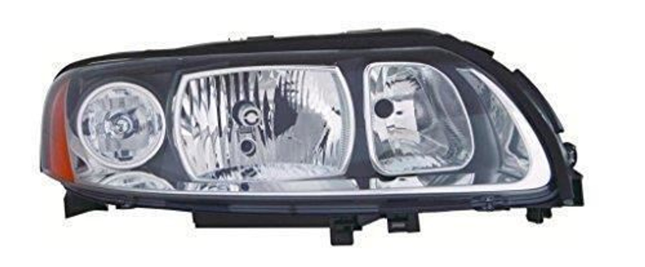 For Volvo S60 5/2005-9/2010 Headlight Headlamp Black Surround Drivers Side O/S