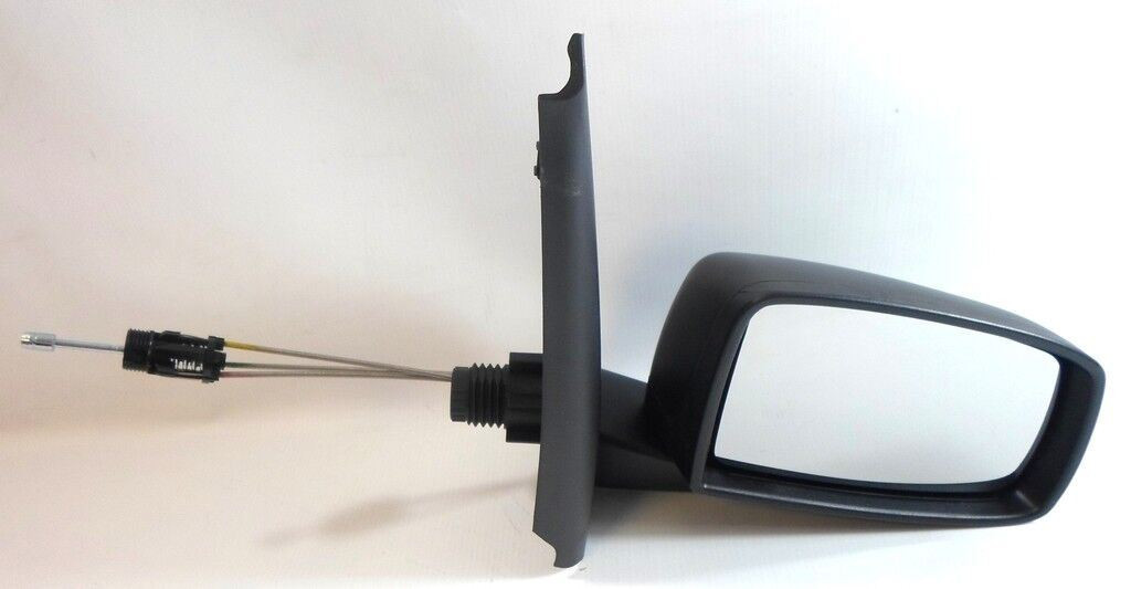 For Fiat Panda Mk2 Hatchback 2003-2009 Cable Wing Door Mirror Black Right OS