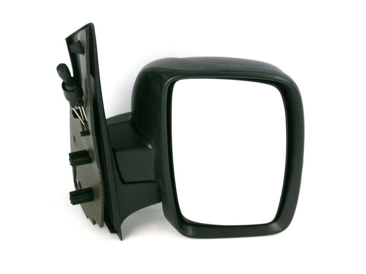 For Citroen Dispatch Van 2007- Cable Single Glass Wing Mirror Black Right OS