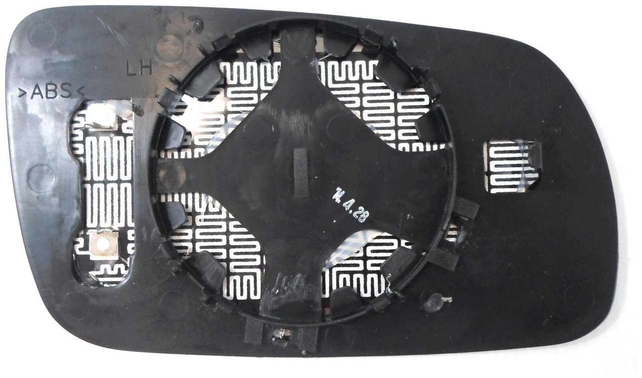 Trupart MG631 Left Mirror Glass Heated Chrome Convex A3 A4 S6 A8