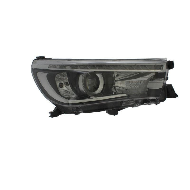 For Toyota HI-LUX 4/16-20 Headlight Black INNER (LED DRL) CLR IND Right side