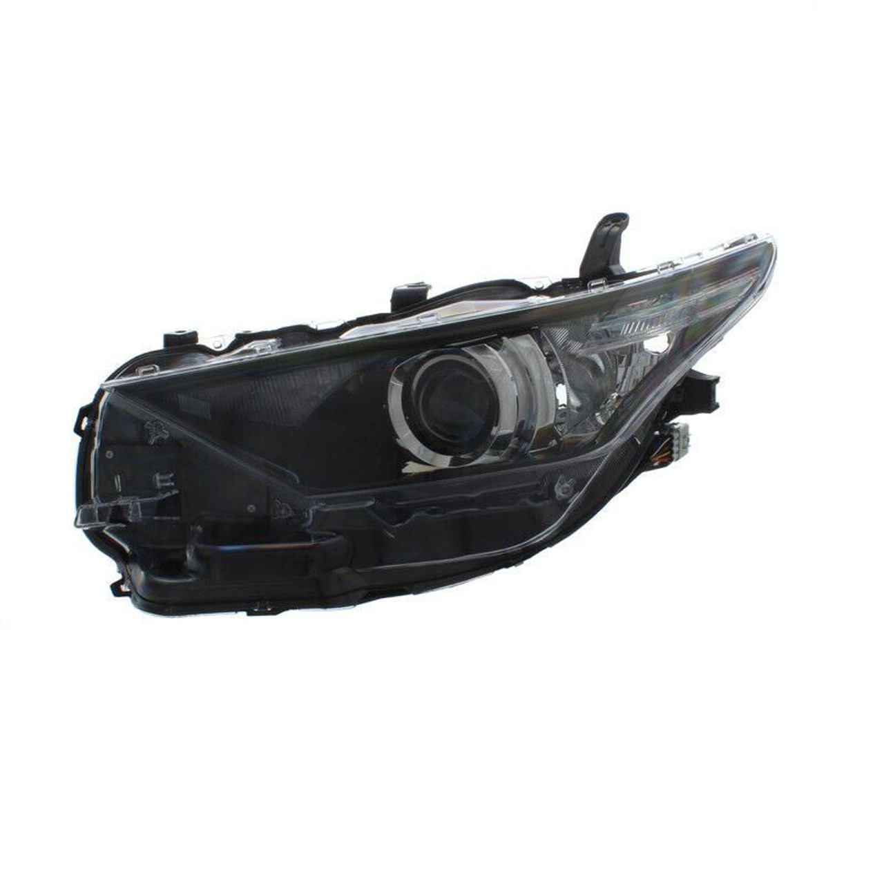 For Toyota Auris 5/15-19 Headlight Black INNER (LED DRL) left side