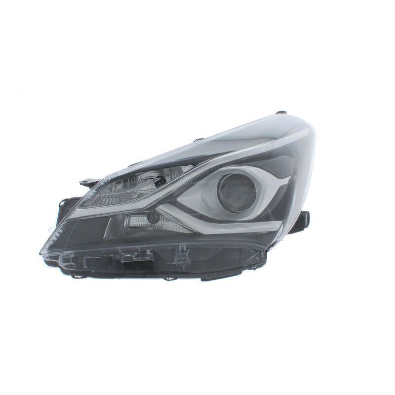 For Toyota Yaris 4/17-12/20 Headlight PROJECTOR TYPE (Excl. DRL) Black INNER left si