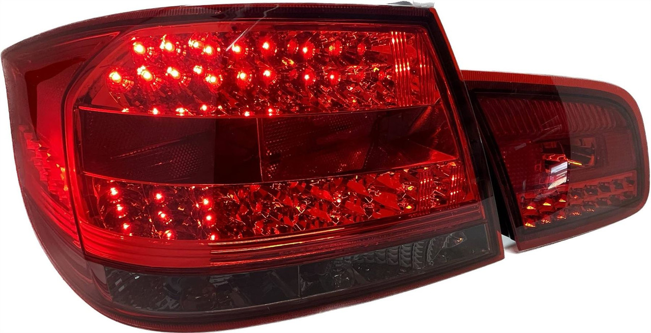 LED Back Rear Tail Lights In Red Black Pair For BMW E92 Coupe 06-09