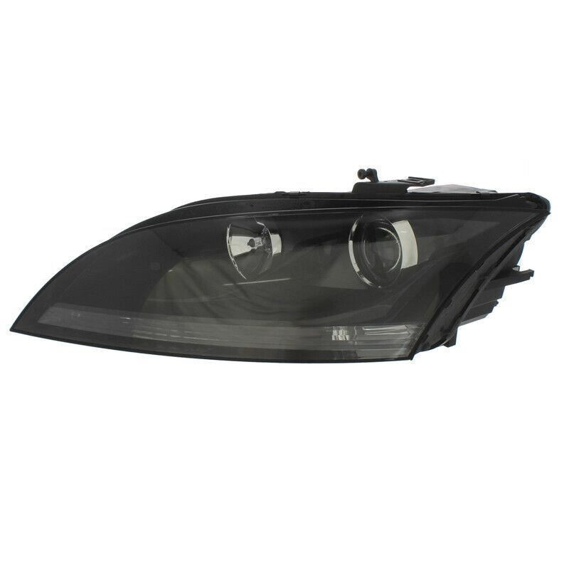 For Audi TT 9/06-11 Headlight Black INNER (Excl. CHRM TRIM) W/MTR left side