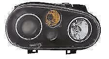 LHD Projector Headlight Headlamp Cool Look Rings In Black for VW Golf IV 1997-04