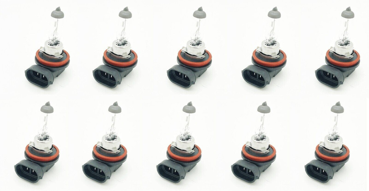 10 x H11 711 replacement halogen bulbs 55w e marked 12v road legal trade
