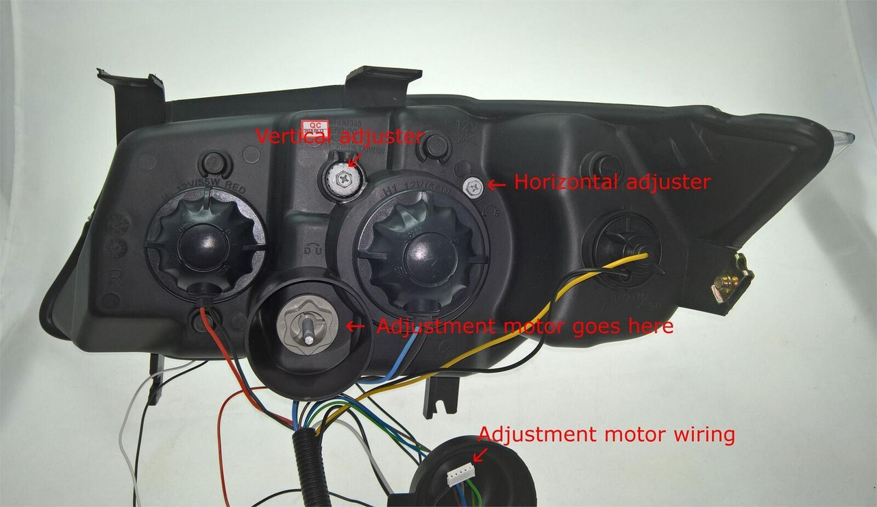 For BMW 3 Series E90 E91 05-08 Black Projector Angel Eye Headlights Halo