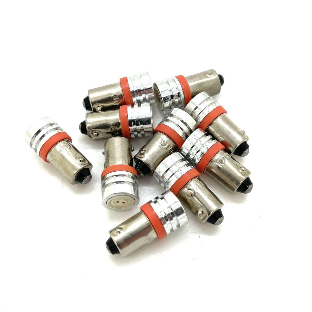 10 x 24V High Power LED Ba9S/249/233 Bulbs Side Marker Position Light Lamp Amber