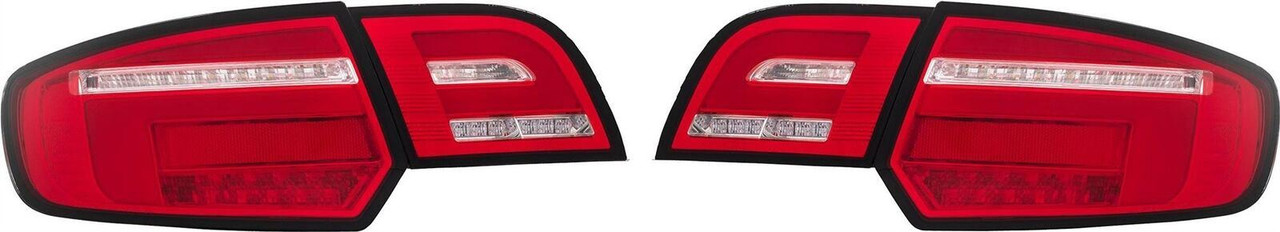 Red clear Back rear tail lights dynamic LED indicator for Audi A3 Sportback 2008-2012