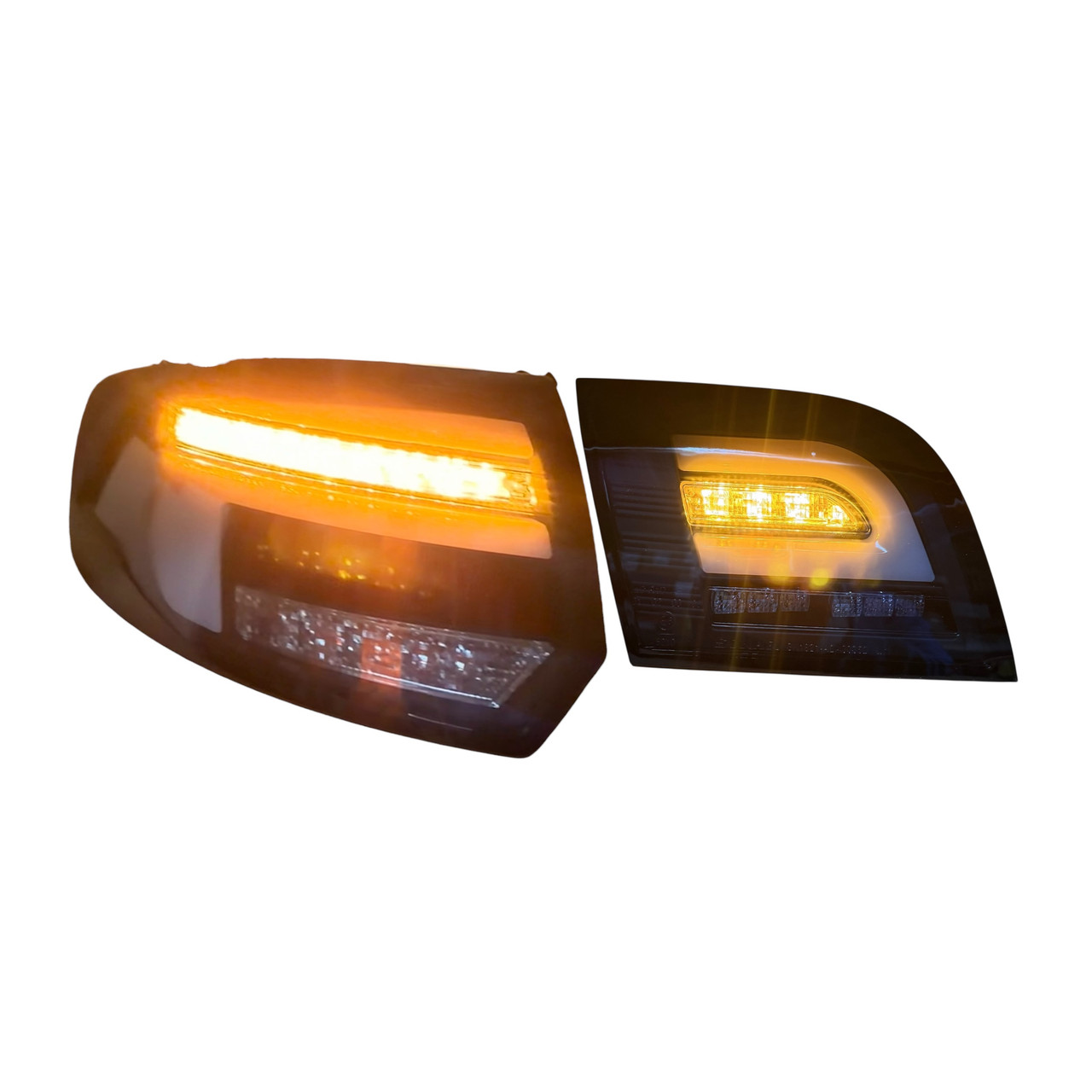 black smoke Back rear tail lights dynamic LED indicator for Audi A3 Sportback 2008-2012