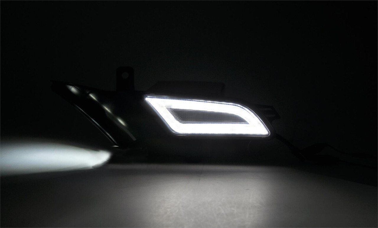 LED DRL white + amber smoked side markers for Porsche Cayenne 957 2007-2010