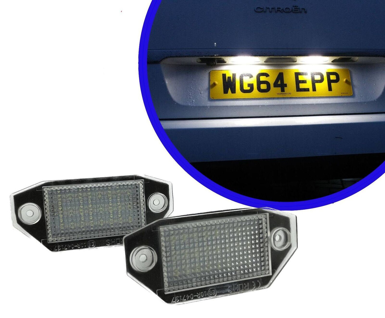 24 Smd LED Rear Number Licence Plate Units For Ford Mondeo Mk3 00-07