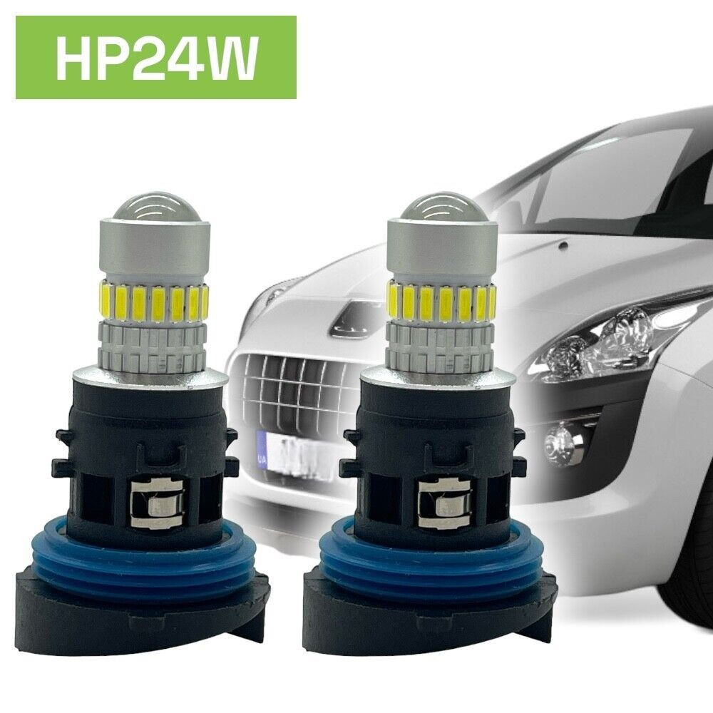 Pair HP24W LED DRL Daytime Running Lights 6216F6 77364975 13625