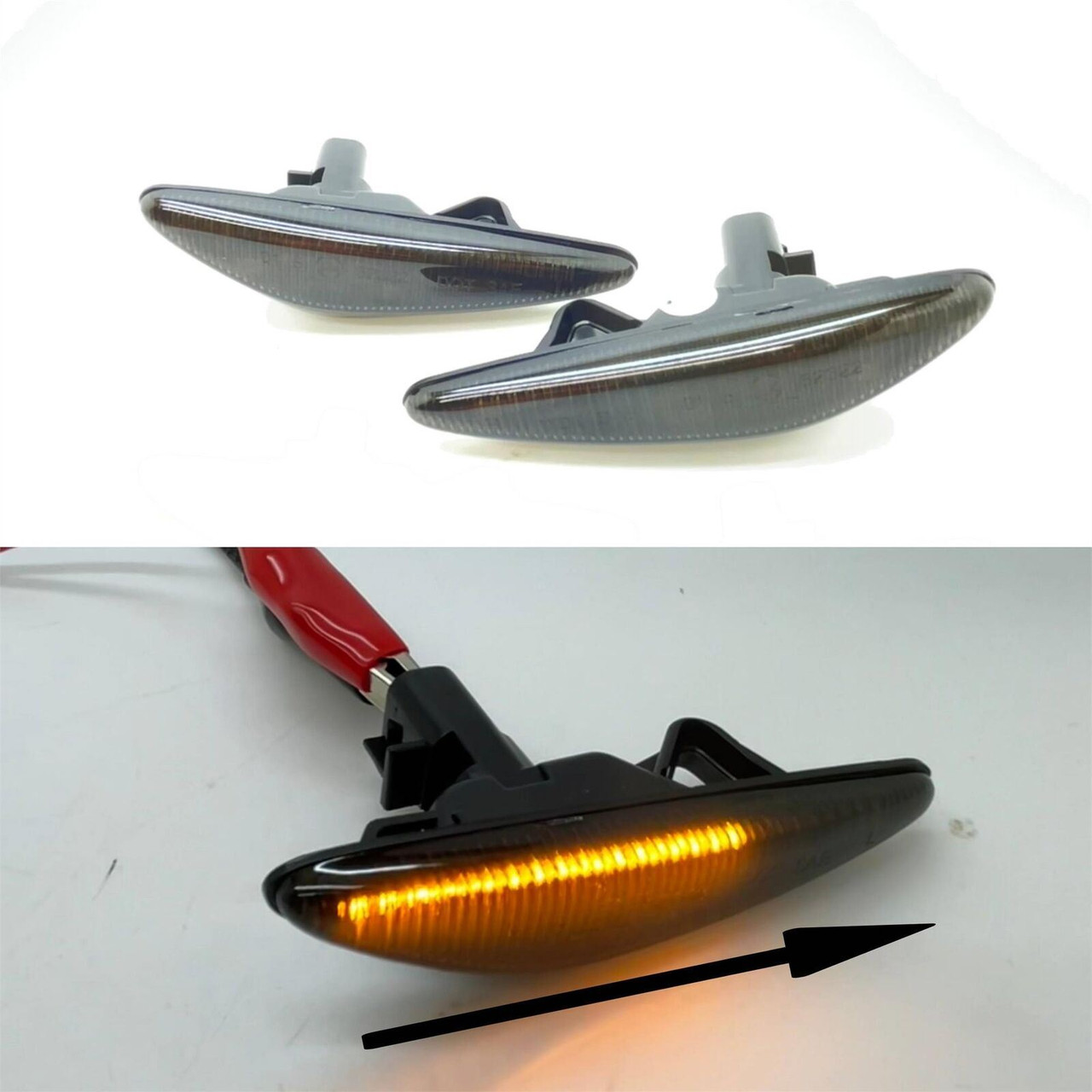 Dynamic LED Turn Signal lights Smoked For Fiat 124 Spider 2017-2020