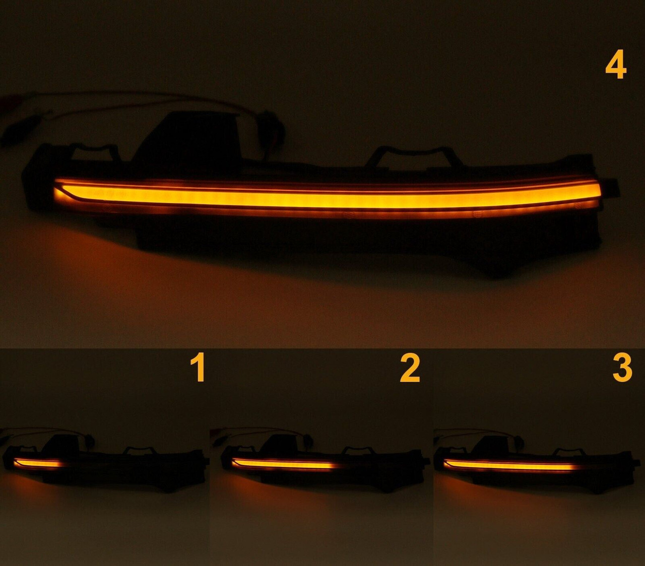 Dynamic LED Side Mirror Blinker Smoked For Audi Q7 4MB 2015- Q5 B9 2016-