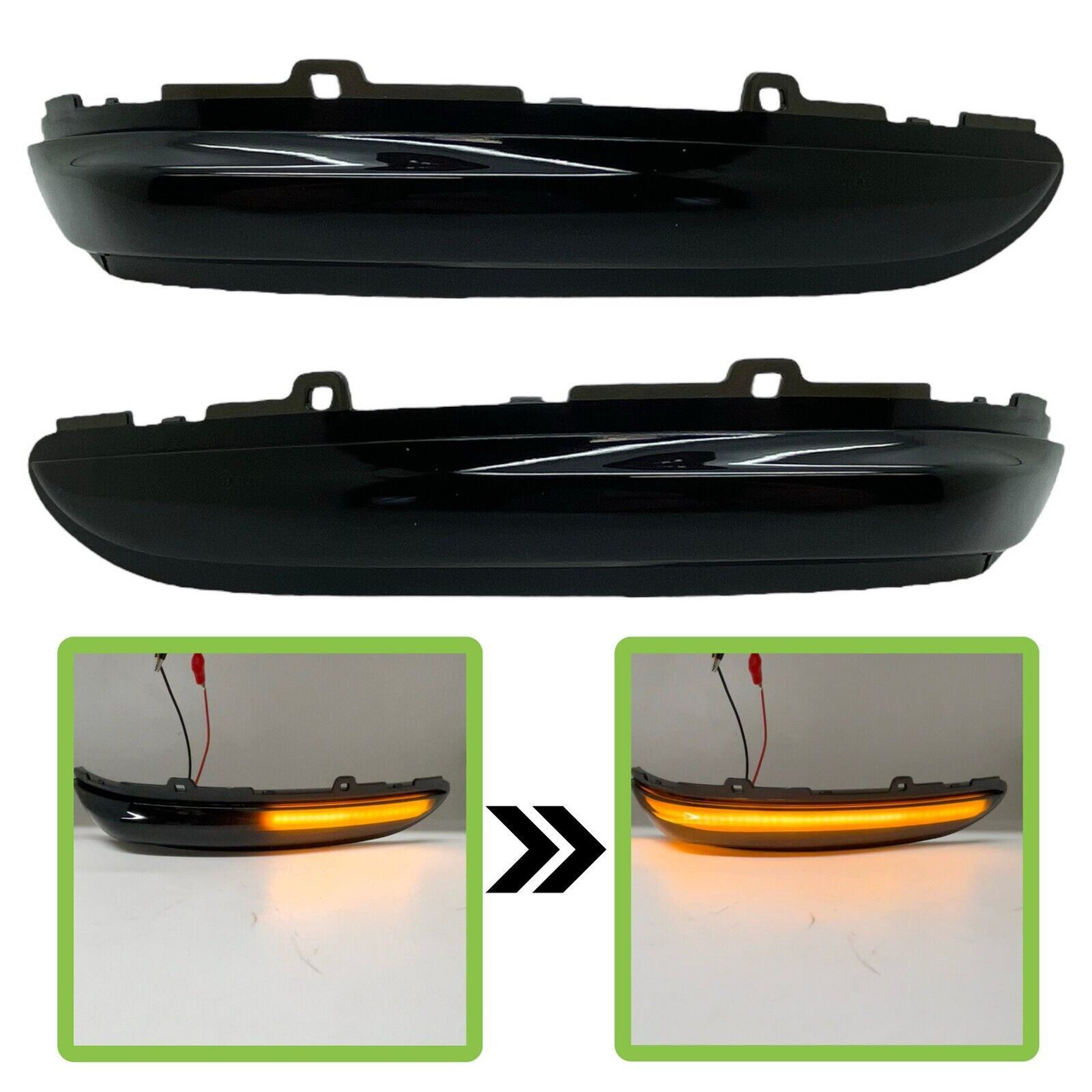 LED Dynamic Side Mirror indicator Blinker Smoke For Peugeot 208 2012-2020Peugeot 2008 2013-2020 Citroen C3 2016-