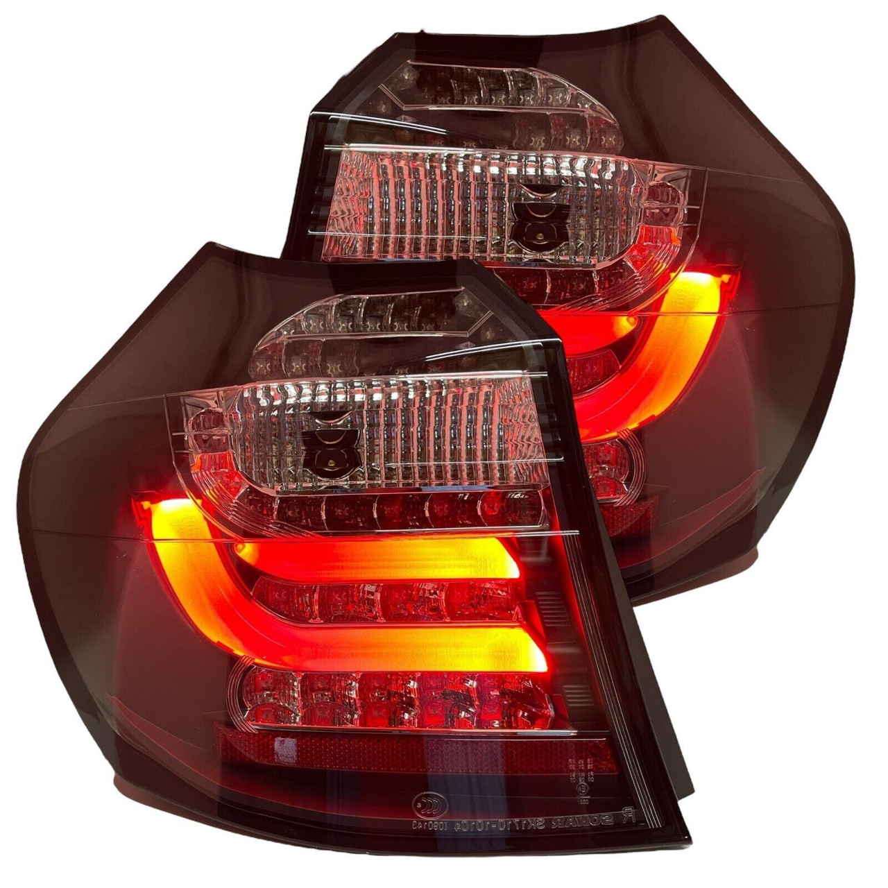 Smoked LED back rear tail lights for BMW 1 Series E87 2007-11