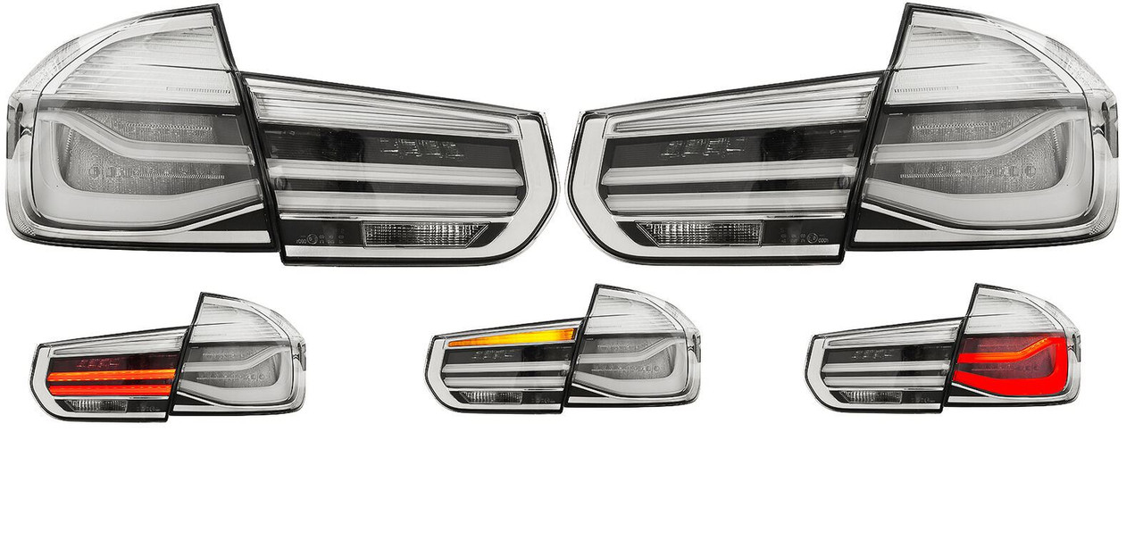 Back rear tail lights smoked LED for BMW F30 Saloon 2011-15