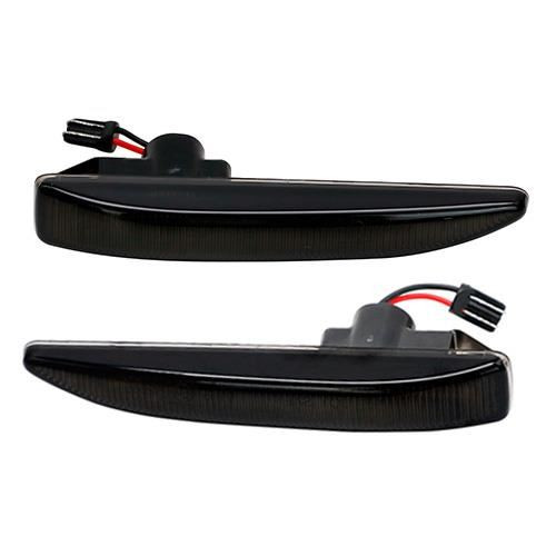 Dynamic LED Side Marker / Repeaters Lights Smoked For BMW 7 Series E65 (02/2001 - 07/2008) BMW 7 Series E66 (02/2001 - 07/2008) BMW 7 Series E67 (02/2001 - 07/2008)