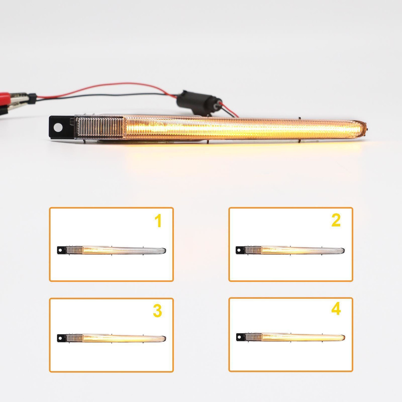 Dynamic LED Side Marker Repeaters lights Clear For 5 Series F10 M5 2010-2016