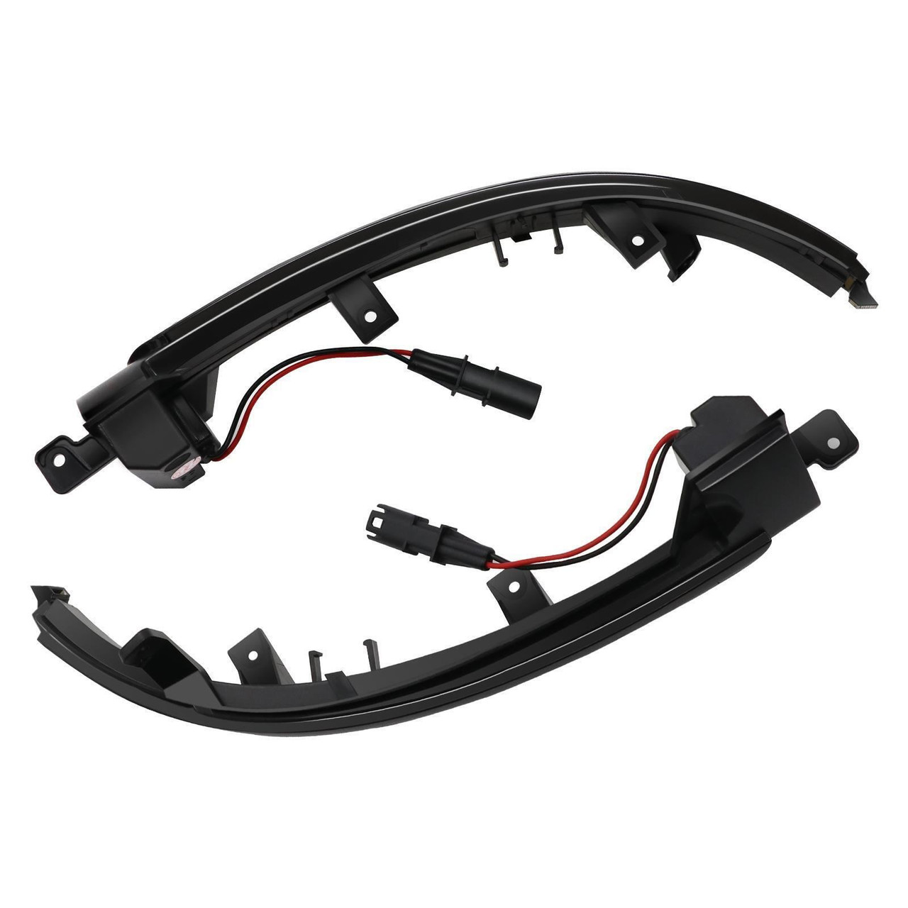 Pair LED Dynamic Side Mirror Blinker Smoke For VW Touareg II 2010-2018