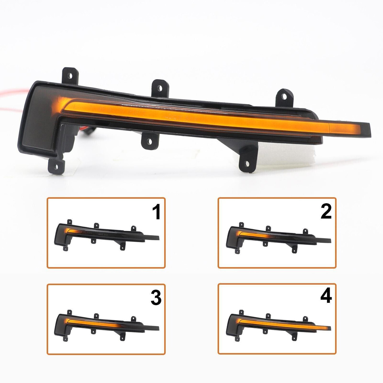 Dynamic LED Side Mirror indicator lights Smoked For AUDI TT TTS TTRS COUPE CABRIO 06-14 AUDI R8 07-16